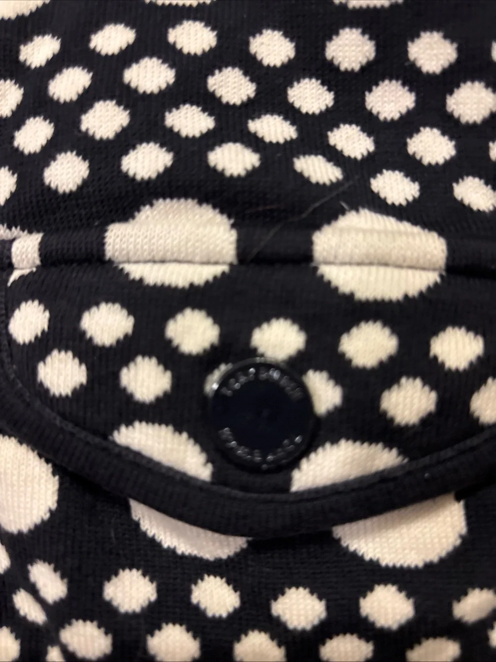 Tory Burch Elijah Jacket Blazer Navy Blue Dots Womens XSmall Button Front